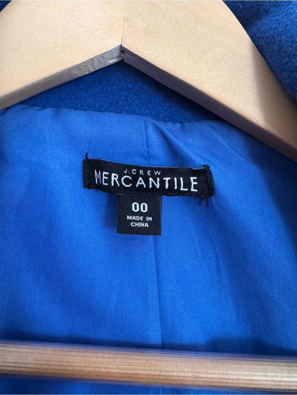 J Crew Mercantile Royal Blue Wool Blend Coat - Picture 3 of 12